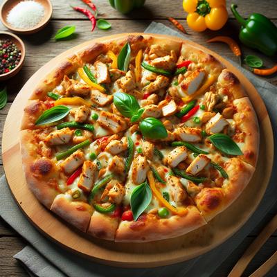 Image of Super Easy Thai Chicken Pizza