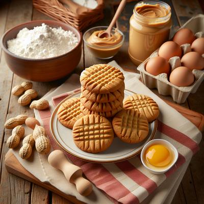 Image of Super Easy Vegetarian Peanut Butter Cookies