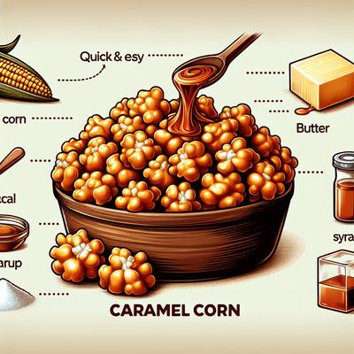 Image of Super Fast Delicious Easy and Ooey Gooey Caramel Corn