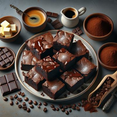 Image of Super Fudgy Triple Chocolate Espresso Brownies