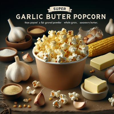 Image of Super Garlic Butter Flavored Popcorn