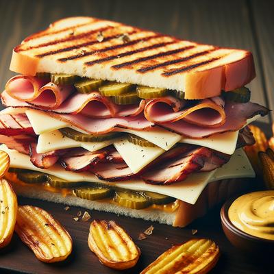 Image of Super Grilled Cuban Midnight Sandwich