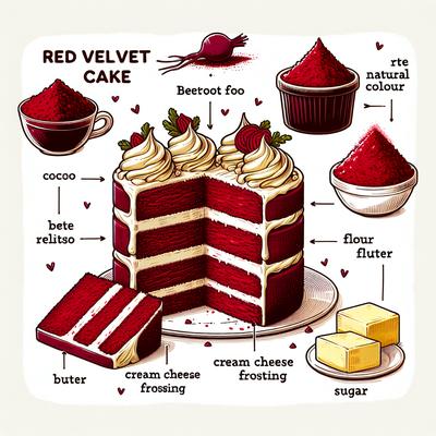 Image of Super Moist and Delicious Red Velvet Cake with Cream Cheese Fros