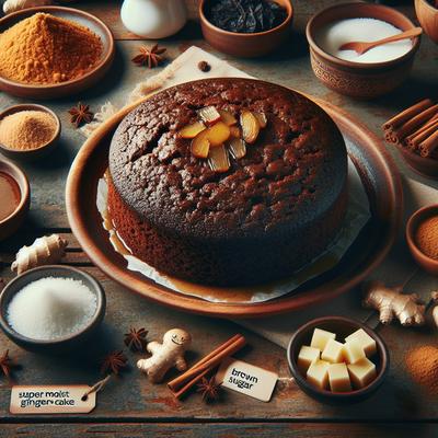 Image of Super Moist Ginger Cake