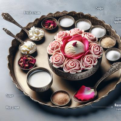 Image of Super Quick Exotic Rose Ice Cream