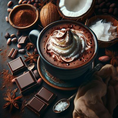 Image of Super Rich Hot Chocolate with Coconut Cream