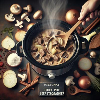 Image of Super Simple Crock Pot Beef Stroganoff