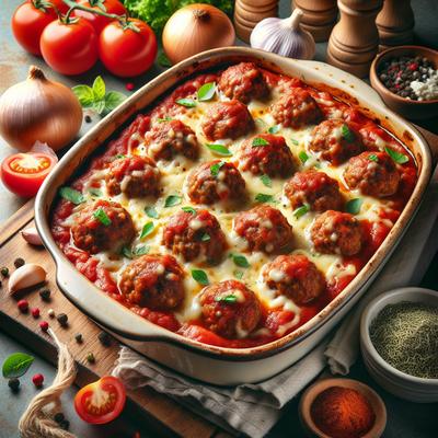 Image of Super Simple Eye Talian Meatball Casserole