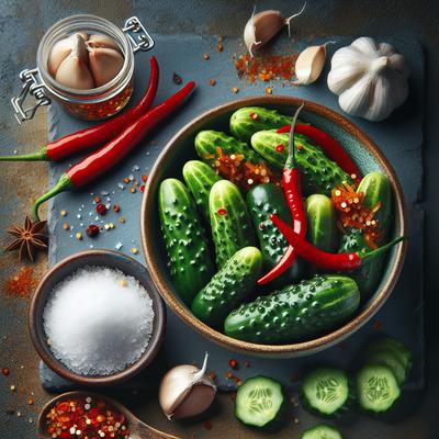 Image of Super Simple No Cook Sweet and Spicy Pickles