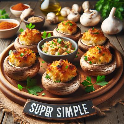 Image of Super Simple Stuffed Mushrooms