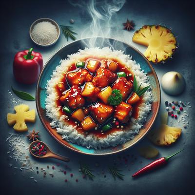 Image of Super Simple Sweet and Sour Chicken with Rice