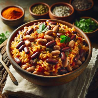 Image of Super Simple Vegan Spanish Rice Beans