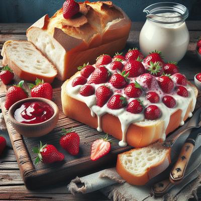 Image of Super Strawberries Cream Bread