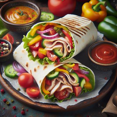 Image of Super Turkey Wraps with a Kick