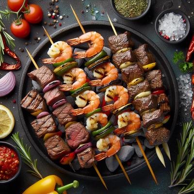 Image of Surf and Turf Barbecue Skewers