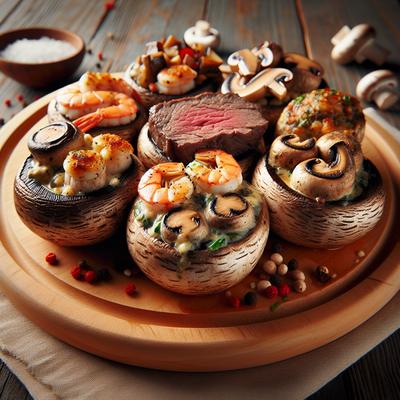 Image of Surf and Turf Stuffed Mushrooms