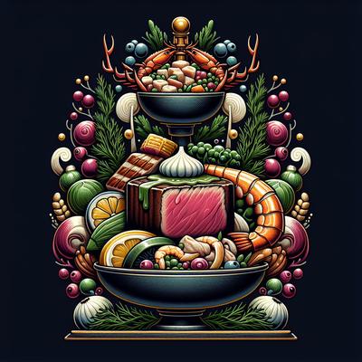 Image of Surf and Turf with Dill Sauce and Onionberry Chutney