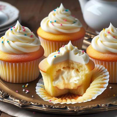 Image of Surprise Cream Filled Cupcakes
