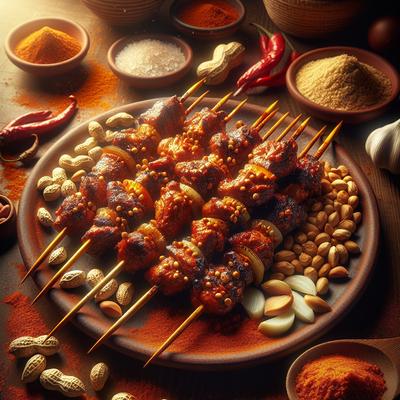 Image of Suya Nigerian Chicken Skewers