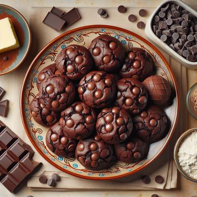 Image of Suzanne's Chocolate Chocolate Chip Butter Ball Cookies