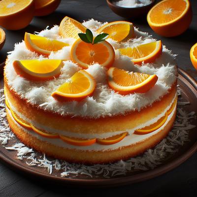 Image of Swans Down Orange Coconut Cake