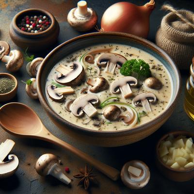 Image of Swedish Cream of Mushroom Soup Champinjonpure