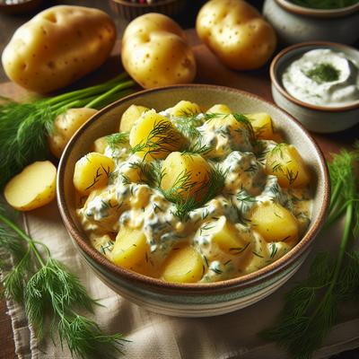 Image of Swedish Creamed Potatoes with Dill
