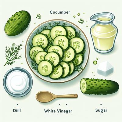 Image of Swedish Cucumber Salad Pressgurka
