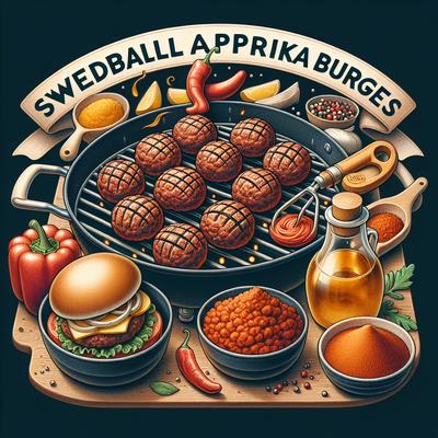 Image of Swedish Meatball Paprika Burgers Cooking Light
