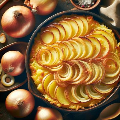 Image of Swedish Onions and Potatoes Au Gratin