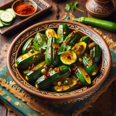Image of Sweet and Hot Curried Zucchini Pickles