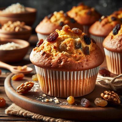 Image of Sweet and Nutty Raisin Bran Muffins