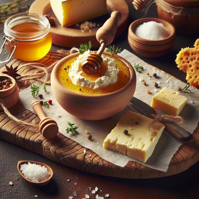 Image of Sweet and Salty Honey Cheese Spread