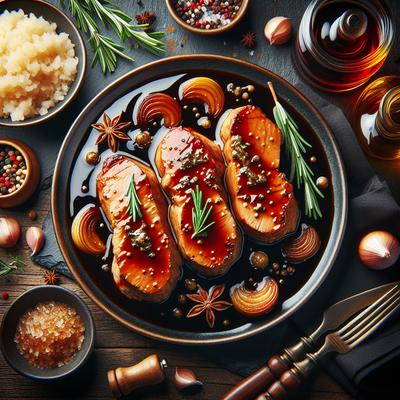 Image of Sweet and Savory Brandy Sauce for Pork Tenderloins