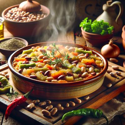 Image of Sweet and Savory Vegetarian Bean Casserole
