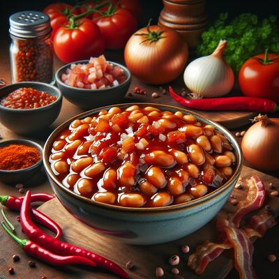 Image of Sweet and Sour Baked Beans with a Kick