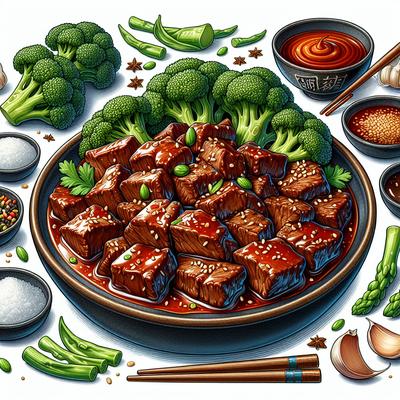 Image of Sweet and Sour Beef with Broccoli