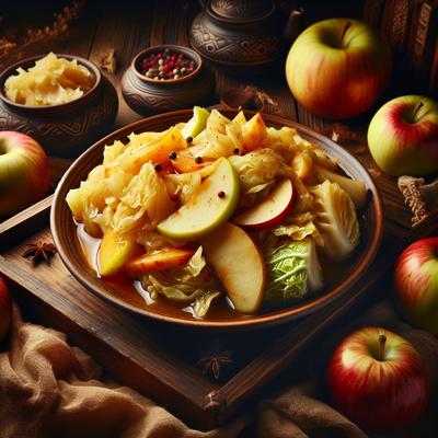 Image of Sweet and Sour Cabbage with Apples