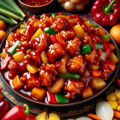 Image of Sweet and Sour Chicken or Pork
