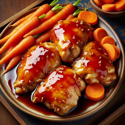 Image of Sweet and Sour Chicken Thighs with Carrots