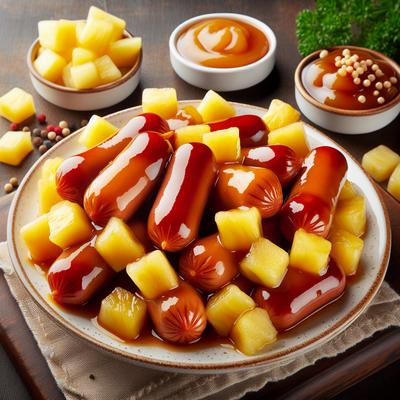 Image of Sweet and Sour Cocktail Dogs with Pineapple