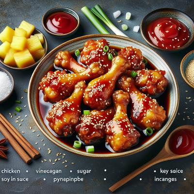 Image of Sweet and Sour Drumsticks