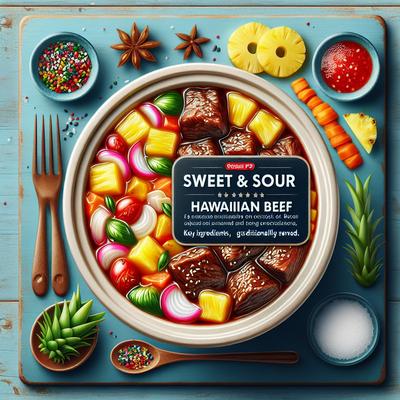 Image of Sweet and Sour Hawaiian Beef Crock Pot