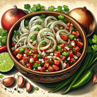 Image of Sweet and Sour Hot Onion Salsa