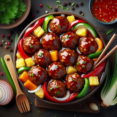 Image of Sweet and Sour Meatballs Oriental Sweet and Sour Meatballs