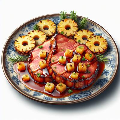 Image of Sweet and Sour Pineapple Ham Steaks