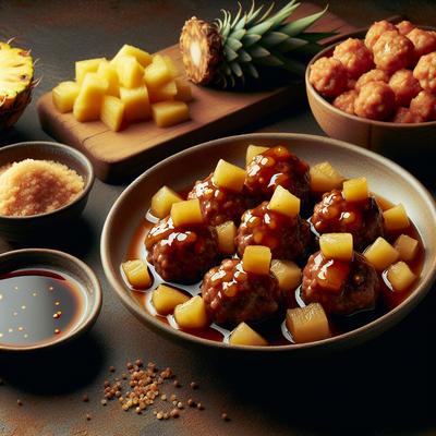 Image of Sweet and Sour Pineapple Meatballs