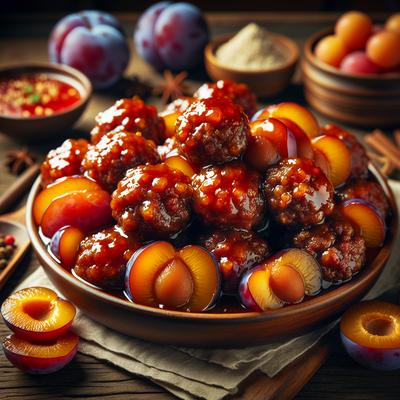 Image of Sweet and Sour Plum Meatballs