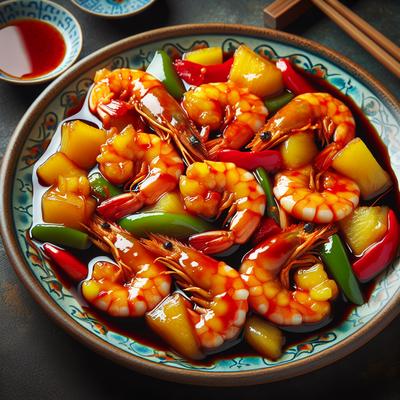 Image of Sweet and Sour Prawns Shrimp
