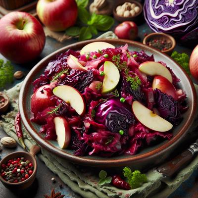 Image of Sweet and Sour Red Cabbage with Apples Oamc